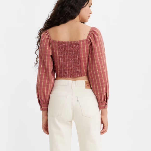 LEVIS DEVIN BLOUSE RED - Picture 2 of 3